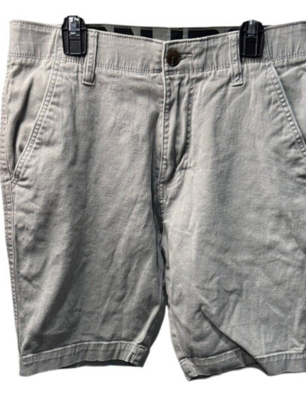 IRON Mens Shorts‎ Gray Size 29 Casual Chino Flat Front